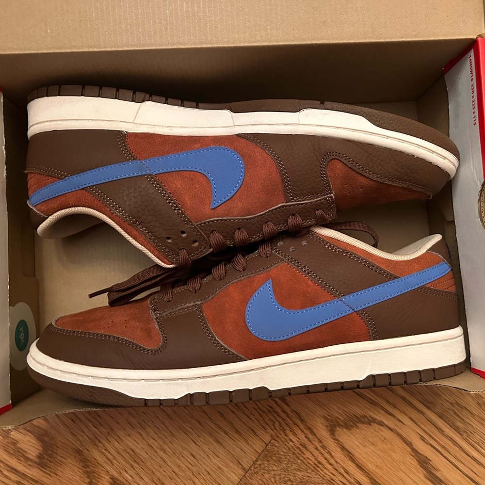Nike Dunk Low Retro size 12 Cacao Wow/Comet Blue -  lightly worn